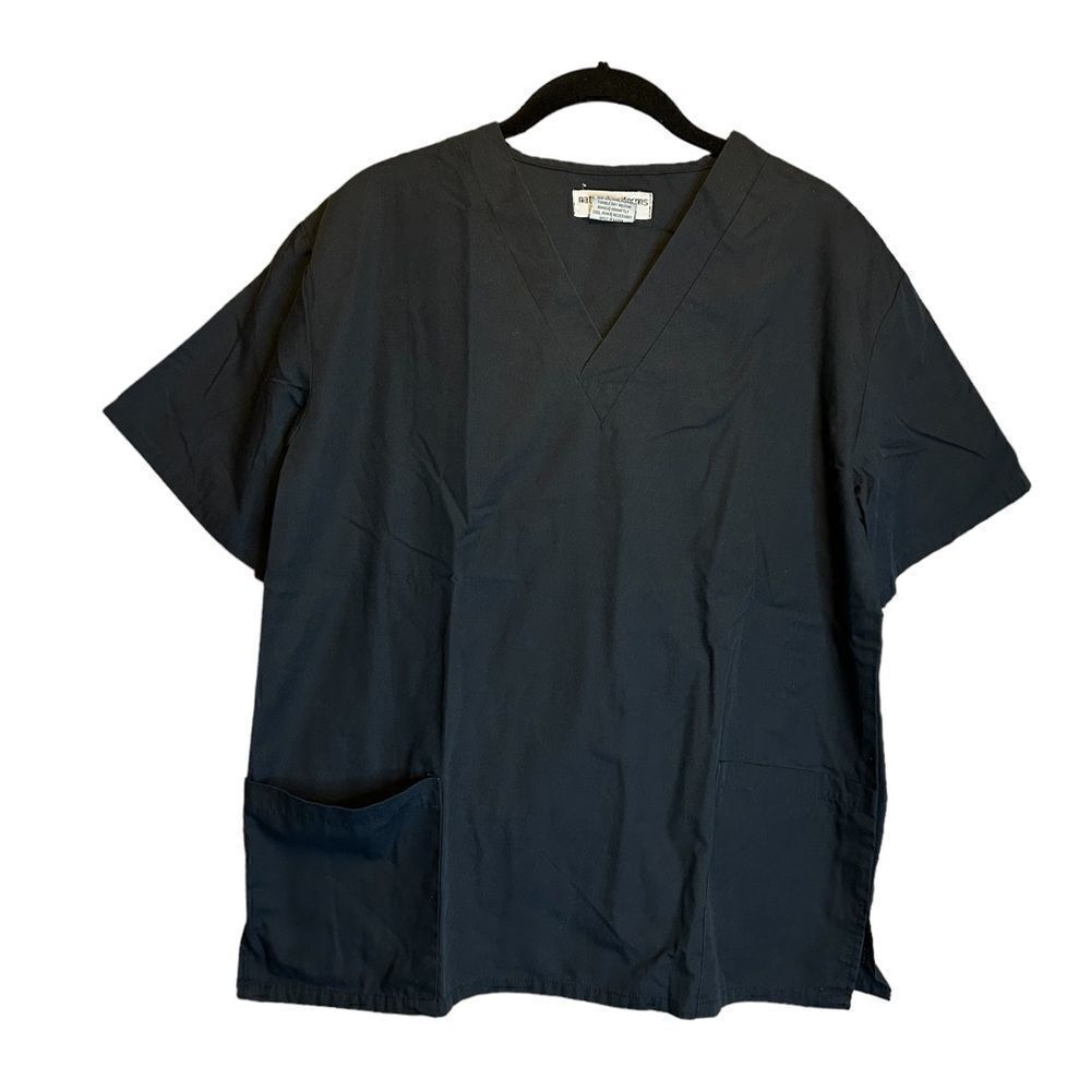 5 for $25🔥Natural Uniforms Black Scrub Top XS